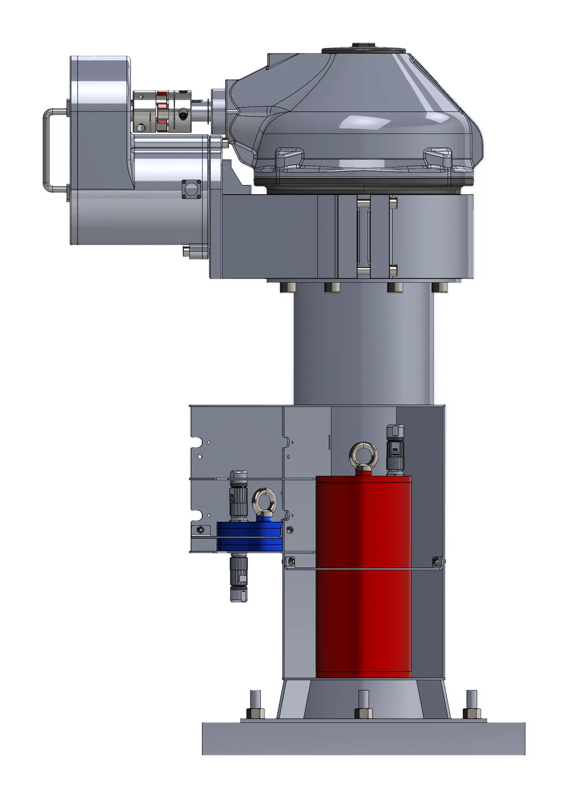 Servo drive on an Auma GK25.2 gearbox