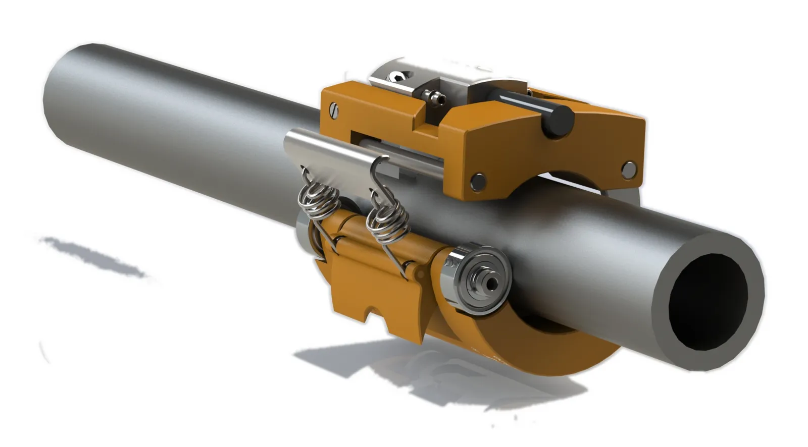 Scanner on a 21.3 mm pipe