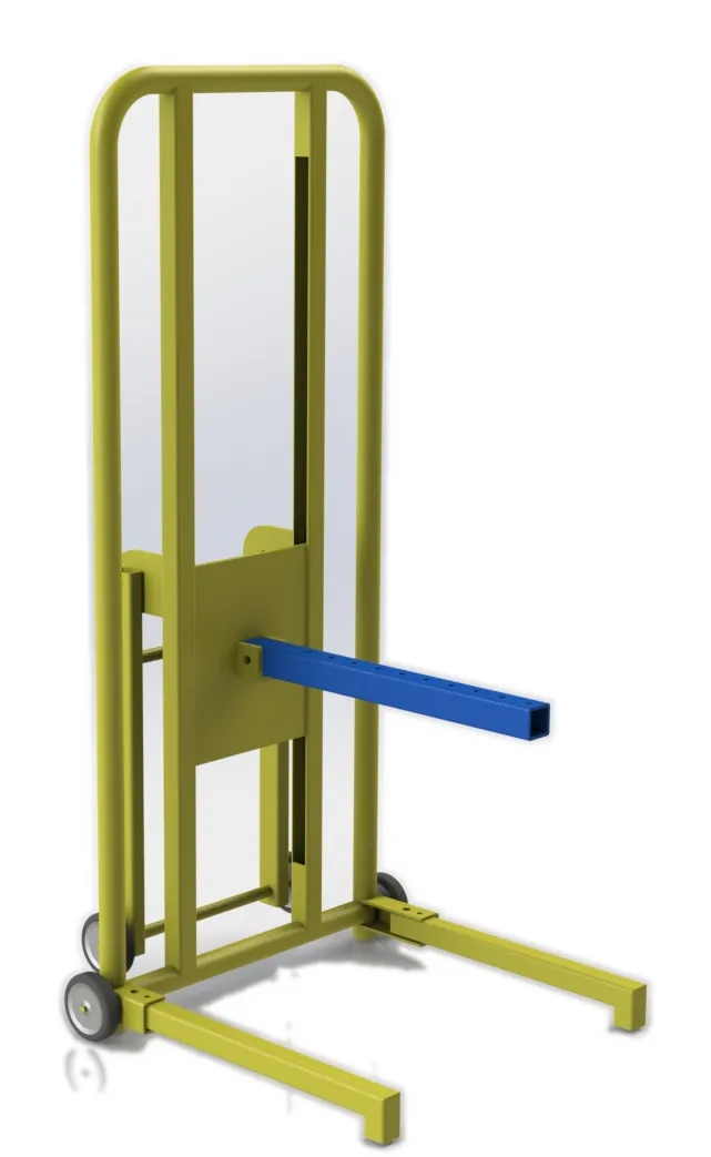 Ball-screw lifting stand for phased-array UT equipment